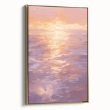 Serene Electric Sunset Art – Modern Vibrant Electric Wall Canvas Decor