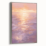 Serene Electric Sunset Art – Modern Vibrant Electric Wall Canvas Decor