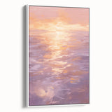 Serene Electric Sunset Art – Modern Vibrant Electric Wall Canvas Decor