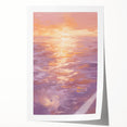 Serene Electric Sunset Art – Modern Vibrant Electric Wall Canvas Decor