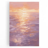Serene Electric Sunset Art – Modern Vibrant Electric Wall Canvas Decor