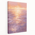 Serene Electric Sunset Art – Modern Vibrant Electric Wall Canvas Decor