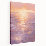 Serene Electric Sunset Art – Modern Vibrant Electric Wall Canvas Decor