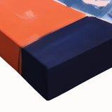 Electric Floral Wall Art - Vibrant Vase with Bold Orange Flower Display