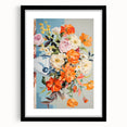 Electric Floral Wall Art - Vibrant Bouquet in Modern Vase with Pastel Hues