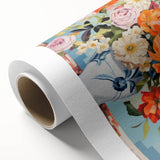 Electric Floral Wall Art - Vibrant Bouquet in Modern Vase with Pastel Hues