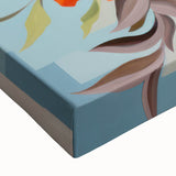 Electric Floral Wall Art - Vibrant Bouquet in Modern Vase with Pastel Hues