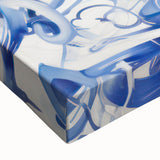 Vibrant Electric Blue Abstract Wall Art - Modern Fluid Electric Canvas