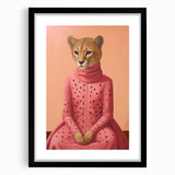 Chic Electric Cheetah Portrait Art – Modern Vibrant Electric Wall Decor