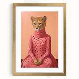 Chic Electric Cheetah Portrait Art – Modern Vibrant Electric Wall Decor