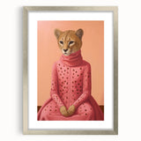 Chic Electric Cheetah Portrait Art – Modern Vibrant Electric Wall Decor