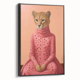 Chic Electric Cheetah Portrait Art – Modern Vibrant Electric Wall Decor
