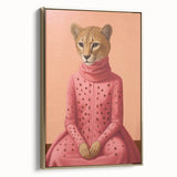 Chic Electric Cheetah Portrait Art – Modern Vibrant Electric Wall Decor