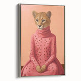 Chic Electric Cheetah Portrait Art – Modern Vibrant Electric Wall Decor