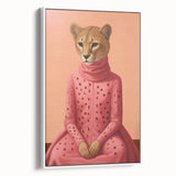 Chic Electric Cheetah Portrait Art – Modern Vibrant Electric Wall Decor