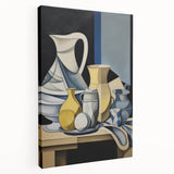 Electric Abstract Still Life Wall Art - Modern Cubist Vase Composition