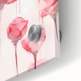 Electric Wall Art | Vibrant Rose-Inspired Modern Electric Art Canvas