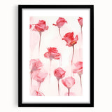 Electric Wall Art | Vibrant Rose-Inspired Modern Electric Art Canvas