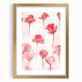 Electric Wall Art | Vibrant Rose-Inspired Modern Electric Art Canvas