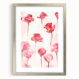 Electric Wall Art | Vibrant Rose-Inspired Modern Electric Art Canvas