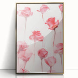 Electric Wall Art | Vibrant Rose-Inspired Modern Electric Art Canvas