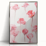 Electric Wall Art | Vibrant Rose-Inspired Modern Electric Art Canvas
