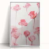 Electric Wall Art | Vibrant Rose-Inspired Modern Electric Art Canvas
