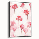 Electric Wall Art | Vibrant Rose-Inspired Modern Electric Art Canvas