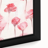 Electric Wall Art | Vibrant Rose-Inspired Modern Electric Art Canvas
