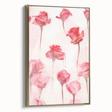 Electric Wall Art | Vibrant Rose-Inspired Modern Electric Art Canvas