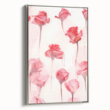 Electric Wall Art | Vibrant Rose-Inspired Modern Electric Art Canvas
