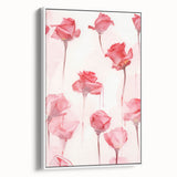 Electric Wall Art | Vibrant Rose-Inspired Modern Electric Art Canvas