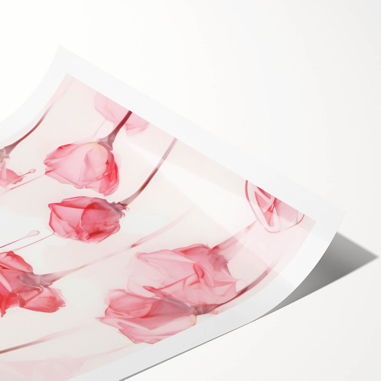 Electric Wall Art | Vibrant Rose-Inspired Modern Electric Art Canvas