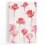 Electric Wall Art | Vibrant Rose-Inspired Modern Electric Art Canvas