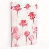 Electric Wall Art | Vibrant Rose-Inspired Modern Electric Art Canvas