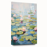 Electric Wall Art | Vibrant Water Lily-Inspired Modern Electric Art Canvas