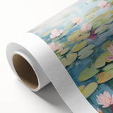 Electric Wall Art | Vibrant Water Lily-Inspired Modern Electric Art Canvas