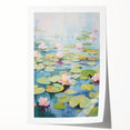 Electric Wall Art | Vibrant Water Lily-Inspired Modern Electric Art Canvas