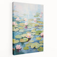 Electric Wall Art | Vibrant Water Lily-Inspired Modern Electric Art Canvas