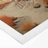 Electric Wall Art | Vibrant Beach Cabin Modern Electric Art Canvas