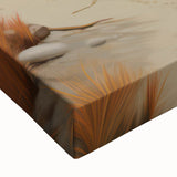 Electric Wall Art | Vibrant Beach Cabin Modern Electric Art Canvas