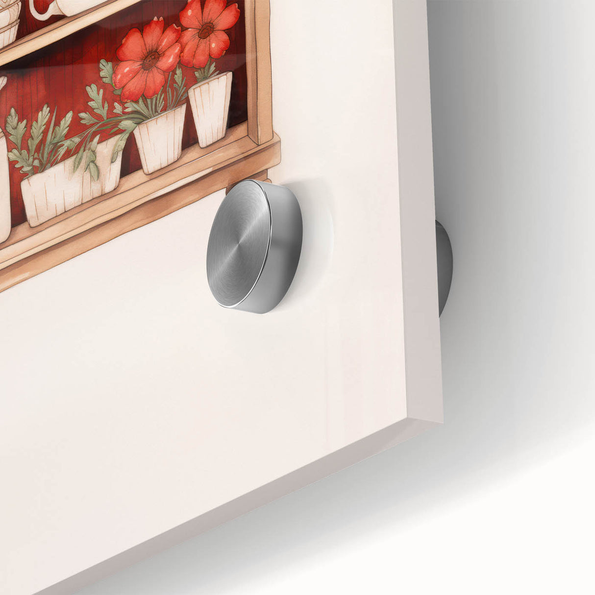 Electric Wall Art | Vibrant Floral Shelf Modern Electric Art Canvas