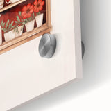 Electric Wall Art | Vibrant Floral Shelf Modern Electric Art Canvas