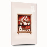 Electric Wall Art | Vibrant Floral Shelf Modern Electric Art Canvas