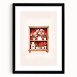 Electric Wall Art | Vibrant Floral Shelf Modern Electric Art Canvas