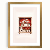 Electric Wall Art | Vibrant Floral Shelf Modern Electric Art Canvas