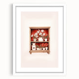 Electric Wall Art | Vibrant Floral Shelf Modern Electric Art Canvas