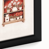 Electric Wall Art | Vibrant Floral Shelf Modern Electric Art Canvas