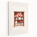 Electric Wall Art | Vibrant Floral Shelf Modern Electric Art Canvas