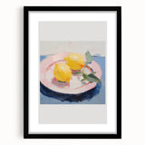 Electric Wall Art | Vibrant Lemon Still Life Modern Electric Art Canvas